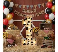 Retisee Chiffres lumineux pour chapiteau de 0,9 m pour décorations de 1er anniversaire, kit de panneau de mousse prédécoupé, mosaïque numéro 1 pour anniversaire, fête prénatale, anniversaire de