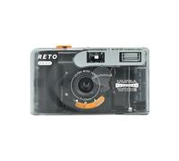 RETO PANO Appareil photo 35 mm - Objectif 22 mm, panorama, commutation facile, modes cinématographiques, cache d'objectif, flash intégré, réutilisable