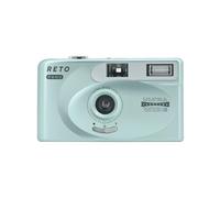 RETO PANO Appareil photo 35 mm - Objectif large de 22 mm, panorama, commutation facile, modes cinématographiques, cache d'objectif, flash intégré, réutilisable (le film et la batterie AAA ne sont pas