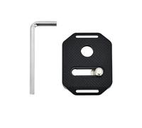 RETO Plaque à dégagement Rapide TPM-01 avec vis 1/4"-20 - Compatible système QD et Arca Swiss, Convient pour Sangle d'appareil Photo Kodak et avec Pivot QD Sling, Trou de Sangle latérale
