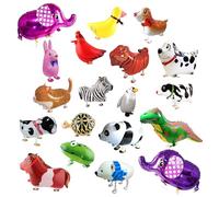 RETON 20pcs Animaux de Ballons Animaux de Compagnie, air Walker Ballons, kit de Ballon en Aluminium Helium Foil Mylar pour Enfants fête d'anniversaire fête de Naissance décoration Enfants Cadeau