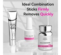 Retonnement de la colle à ongles - Débarbarteur de faux ongles de 80 ml | Removerr de gel rapide adapté à la peau | Agent de dissolution de vernis à gel doux très précis pour les femmes, le salon et l