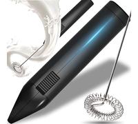 Retoo 11500 Mini mousseur à lait électrique pour café lait et cappuccino, fonctionne à piles, chocolat chaud