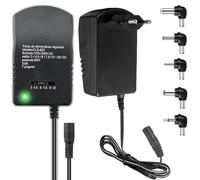Retoo Adaptateur CA universel 12 V avec 6 pointes interchangeables vers DC 3 V 4,5 V 5 V 6 V 7,5 V 9 V 12 V Adaptateur convertisseur onduleur chargeur bloc d'alimentation bloc d'alimentation universel