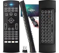 Retoo Air Mouse Télécommande avec Clavier 2,4 GHz Portable sans Fil Télécommande Universelle idéale pour Windows XP Vista 7 Mac Linux Android pour PC Portable Android TV Box Smart TV