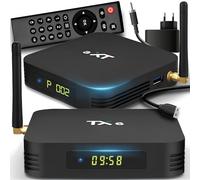 Retoo Android TV Box TX6 avec télécommande | Box Android TV Client de Streaming multimédia | 4 Go de RAM, 32 Go de ROM | HDMI, Miracast, HDR, Quad-Core AllWinner H6, 2,4 GHz, WiFi, Ethernet, USB 3.0