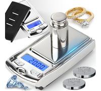 Retoo Balance de poche numérique électronique au milligramme, multifonction, balance de précision, balance numérique, balance d'or 100 g, balance à lettres, balance de laboratoire, balance de pièces