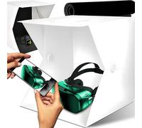 Retoo Boîte à lumière pour photographie, 30 cm, mini boîte de studio photo portable pour bijoux et petits articles, boîte de studio photo pliable et portable, kit de tente de prise de vue