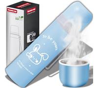 Retoo Bouteille Thermos 500 ML Bouteille Isotherme Tasse à Café Mobile Tasse Thermo Tasse Isotherme Fermeture Acier Inoxydable Bleu