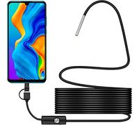 Retoo Caméra d'inspection de Serpent Endoscope USB-C HD pour Android 3,9 mm étanche mégapixel LED