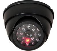 Retoo Caméra Factice, LED Clignotante, Étanche, pour L'intérieur Et L'extérieur De Qualité Supérieure, Kit De Montage Vis Et Chevilles, Possibilité De Faire Pivoter La Caméra, Noir