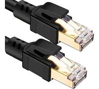Retoo Cat 8 Câble Ethernet Réseau RJ45 Super Débit 40Gbps 2000MHz Tressé Double Blindage Compatible avec Routeur Switch Modem Décodeur TV Box Internet PS5 PS4 Xbox Console de Jeux PC 1M