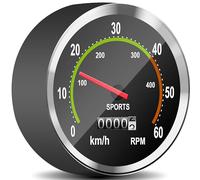 Retoo Compteur de vélo pour vélo et Ordinateur étanche mécanique analogique avec données précises rétro Compteur de Vitesse Accessoires Ordinateur de vélo Cyclisme VTT Compteurs kilométriques Noir