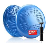 Retoo Coussin d'Équilibre avec pompe Ø34 cm, Proprioceptif avec Picots, Disque Gonflable Antidérapant pour Posture, Fitness, Yoga, Rééducation, Renforcement du Tronc et Relaxation Sensorielle