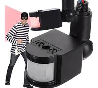 Retoo Détecteur De Mouvement Extérieu, IP44, Orientable À 180° Capteur, 240V, Charge Maximale 1200W, Portée 12 M, Trois Paramètres De Réglage, 5,8x4,8x15,8 cm, Pour Le Jardin, La Maison Ou La Terrasse