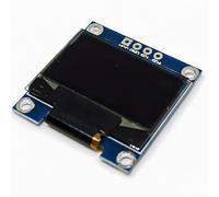 Retoo Écran OLED 0,96", module LCD, panneau d'affichage, Pixel I2C, puce série 128 x 64 SH1106, module d'affichage avec caractères blancs O, 08 W, module d'affichage bleu, alimentation 3-5 V