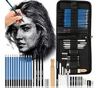 Retoo Ensemble de crayons pour le dessin, kit de dessin 33 pièces, ensemble de dessin professionnel, stylos à croquis professionnels, convient aux étudiants et artistes débutants, ensemble de stylos