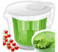 Retoo Essoreuse à salade avec passoire et couvercle, capacité : 2,5 l, Saladier, séchoir à salade, pour laver et sécher la salade, les légumes et les fruits, ustensile de cuisine, en plastique, sans