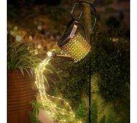 Retoo Guirlande lumineuse solaire d'extérieur - Lampes solaires LED d'extérieur - Étanche IP65 - Avec crochet de berger - Guirlande lumineuse d'extérieur pour jardin, allée, balcon, terrasse, jardin