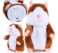 Retoo Hamster parlant - Peluche électronique amusante - Jouet interactif pour bébé et enfant - Apprentissage précoce - Cadeau d'anniversaire