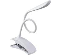 Retoo Lampe de lecture rechargeable USB, pince flexible 360°, 14 LED, luminosité continue, lecture de nuit, voyage, lit, étude, travail, longue durée