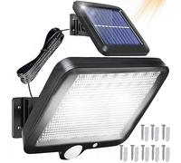 Retoo Lampes solaires d'extérieur avec détecteur de mouvement, 108 LED, nouveau modèle amélioré, lampe solaire d'extérieur pour jardin, lampes solaires d'extérieur pour terrasse, véranda, garage,