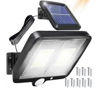 Retoo Lampes solaires d'extérieur avec détecteur de mouvement, 98 LED, nouveau modèle amélioré, lampe solaire d'extérieur pour jardin, lampes solaires pour l'extérieur pour terrasse, véranda, garage,