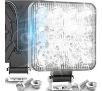 Retoo Led Phare, Lampe De Travail, Flux Lumineux 8000lm, Tension D'alimentation 12-24v, Puissance 48w, Couleur De Lumière 6000k, Etanche Ip67, Réglage À 180°,pour Voiture, Camion, Tracteur, Bateau