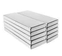 Retoo Lot De 10 Aimants En Néodyme, 10 mm X 5 mm X 2 mm, Aimants Super Puissants Rectangulaires, Pour Tableau Blanc, Réfrigérateur, Cuisine, Artisanat, Bricolage Et Photos, Aimants En Barre