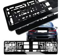 Retoo Lot de 2 supports de plaque d'immatriculation avec bande à boutons-pression, support de plaque d'immatriculation, support de plaque d'immatriculation, support de plaque d'immatriculation de