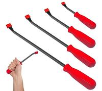 Retoo Lot de 4 Demonte Pneu, Levier De Montage, Outils de Réparation, Cuillère pour Le Changement de Pneu, Kit d'outils pour Moto, Vélo, Voiture, Pratique et Facile à Utiliser, 8, 12, 18, 24", Rouge