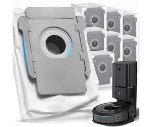 Retoo Lot de 8 sacs d'aspirateur de rechange compatibles avec iRobot Roomba i3+ i4+ i5+ J5+ I7 j7+ Clean Base Station d'aspiration Pièces de rechange