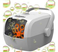 Retoo Machine à Bulles de Savon Automatique avec Liquide, Bulles de Savon Portables, Machine à Bulles, souffleur de Bulles, Jouet à Bulles électrique pour Enfants, Mariage, Anniversaire, Festival