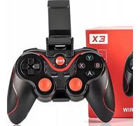 Retoo Manette de jeu mobile sans fil Bluetooth 4.0, Support De Téléphone Inclus, Batterie 400mAh Capteur De Mouvement Sensible Poignées Antidérapantes Mobile Game, Compatible Avec Android, PC, TV