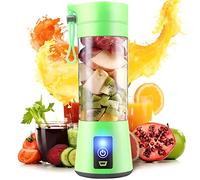 Retoo Mini mixeur personnel USB portable avec 1500 mAh et 380 ml - Blender électrique avec 4 lames - Convient pour smoothies, milkshake et shake de fruits - Mixeur USB pour les voyages, la maison