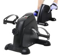 Retoo Mini vélo d'appartement pour la maison avec pédalier, machines à jambes, entraîneur de jambes, entraînement d'endurance, résistance réglable, écran LCD, entraînement d'endurance pour la