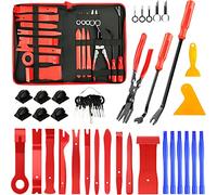 Retoo Outils de démontage Automatique, 45 Cales de Garniture de Voiture, Outil de réparation de Voiture Universel pour enlever Les Panneaux de Porte de Voiture, kit de Garniture de Voiture
