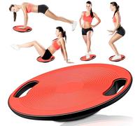 Retoo Planche d'équilibre avec poignée Traineur d'équilibre Ø 40 cm max. 150 kg Fitness Balance Pad Thérapie Spins Renforcement Coordination Stabilité Entraînement Plate-forme Coordination