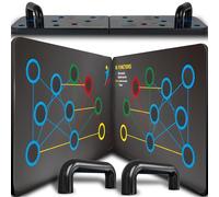 Retoo Planche push-up 13 en 1, pliable et portable avec 2 poignées de push-up pour la maison, planche antidérapante pour la poitrine, appareil d'entraînement pour hommes/femmes