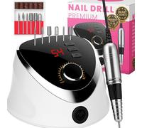 Retoo Ponceuse à ongles électrique 35 000 tr/min - Lime à ongles professionnelle avec écran LED - Fraise pour ongles en gel, ongles acryliques, callosités, manucure et pédicure - Vitesse réglable