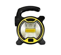 Retoo Projecteur LED, Lampe Chantier, Alimentation 3 Piles AA, 2 Modes D'éclairage, Diodes COB, 10 x 3,5 x 13,3 cm, Pour Camping, Garage, Randonnée, Réparations Automobiles, Voyages, Noir Et Jaune