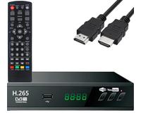 Retoo Récepteur DVB-T2 HD H.265 HEVC Full HD, écepteur numérique avec HDMI, Péritel/Ethernet, péritel, PVR & Timeshift, WiFi prêt, DVB-T/T2 MPEG-4 Dolby Digital Plus 220-240V pour télévision par câble