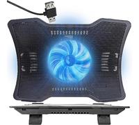 Retoo Refroidisseur Ordinateur Portable, Le Plus Puissant, Ventilateurs Silencieux, Refroidisseur PC PS5, PS4, Ventilateurs Rétroéclairage, Coussinets de Refroidissement pour Bureau et Genoux Bleu