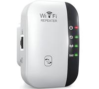 Retoo Répéteur Wi-Fi 2,4 GHz, 300 Mbit/s, amplificateur Wi-Fi, port Ethernet, WPS, point d'accès, mode répéteur, LED peut être éteinte, compatible avec tous les appareils Wi-Fi, amplificateur Internet