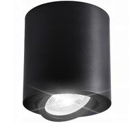 Retoo Spot LED encastrable noir Ø 80 x 85 mm - Lampe halogène compatible avec culot GU10, plafonnier encastré avec angle de lumière réglable, applique murale et plafonnier avec