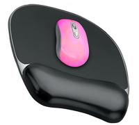 Retoo Tapis de Souris Ergonomique Gel, Repose-Mains pour Ordinateur et Ordinateur Portable, Tapis de Souris Confortable avec Repose-Poignet, Tapis de Souris avec Noir