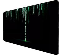Retoo Tapis de Souris Gaming Grand 90 x 40, antidérapant, Tapis de Bureau avec Motif, Tapis de Table Grande Taille, améliore la précision et la Vitesse XXL, Noir, Surface spéciale, Tapis de Souris