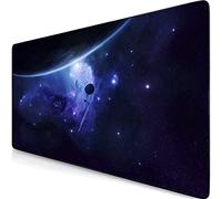 Retoo Tapis de Souris Gaming XXL, 800 x 400 mm, Grand Tapis de Souris de Jeu avec Motif Cosmos, sous-Main de Bureau, sous-Main de Table Grande Taille, Surface spéciale, améliore la précision