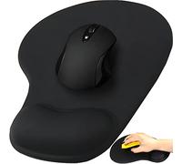 Retoo Tapis De Souris Mousepad, Gel Repose-Poignet Ergonomique, 23 cm X 19 cm, Résistant À Usure, Ultra Mince Base en Caoutchouc Antidérapante, Speed Gaming, Améliore La Précision Et La Vitesse, Noir