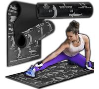 Retoo Tapis d'exercice Fitness Tapis de Yoga Tapis de Pilates Tapis de Gymnastique Tapis Yoga Antidérapant et Epais Yoga mat Dimensions 173 x 61 sans Phtalates en Mousse NBR respecte la Peau